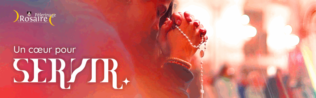 Pèlerinage du Rosaire à Lourdes – Une expérience de foi et de service (18-35 ans) 1 BANNIERE SITE PELE ROSAIRE 2025